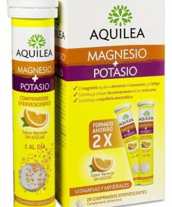AQUILEA MAGNESIO+ POTASIO 28 COMPRIMIDOS EFERVESCENTES SABOR NARANJA