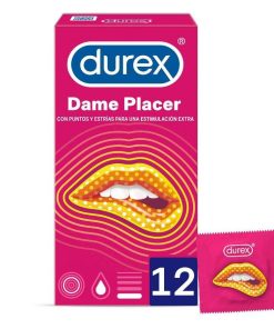 DUREX DAME PLACER PRESERVATIVOS 12 UNIDADES